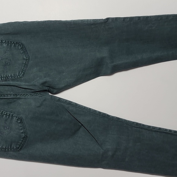 AG ADRIANO GOLDSCHMIED The Legging Ankle Super Skinny Green Jeans Size 28 R - Picture 13 of 16